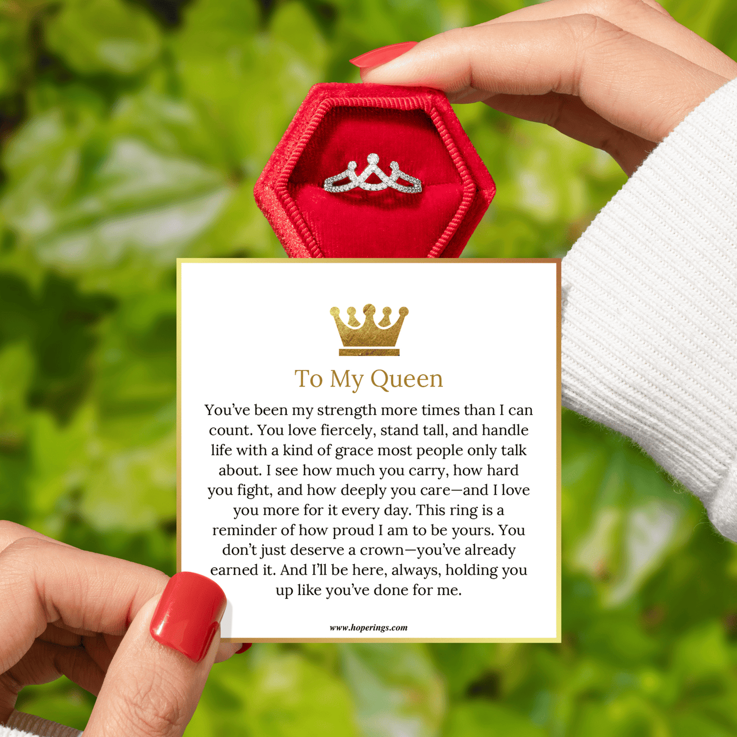 To My Queen - Straighten Your Crown Ring