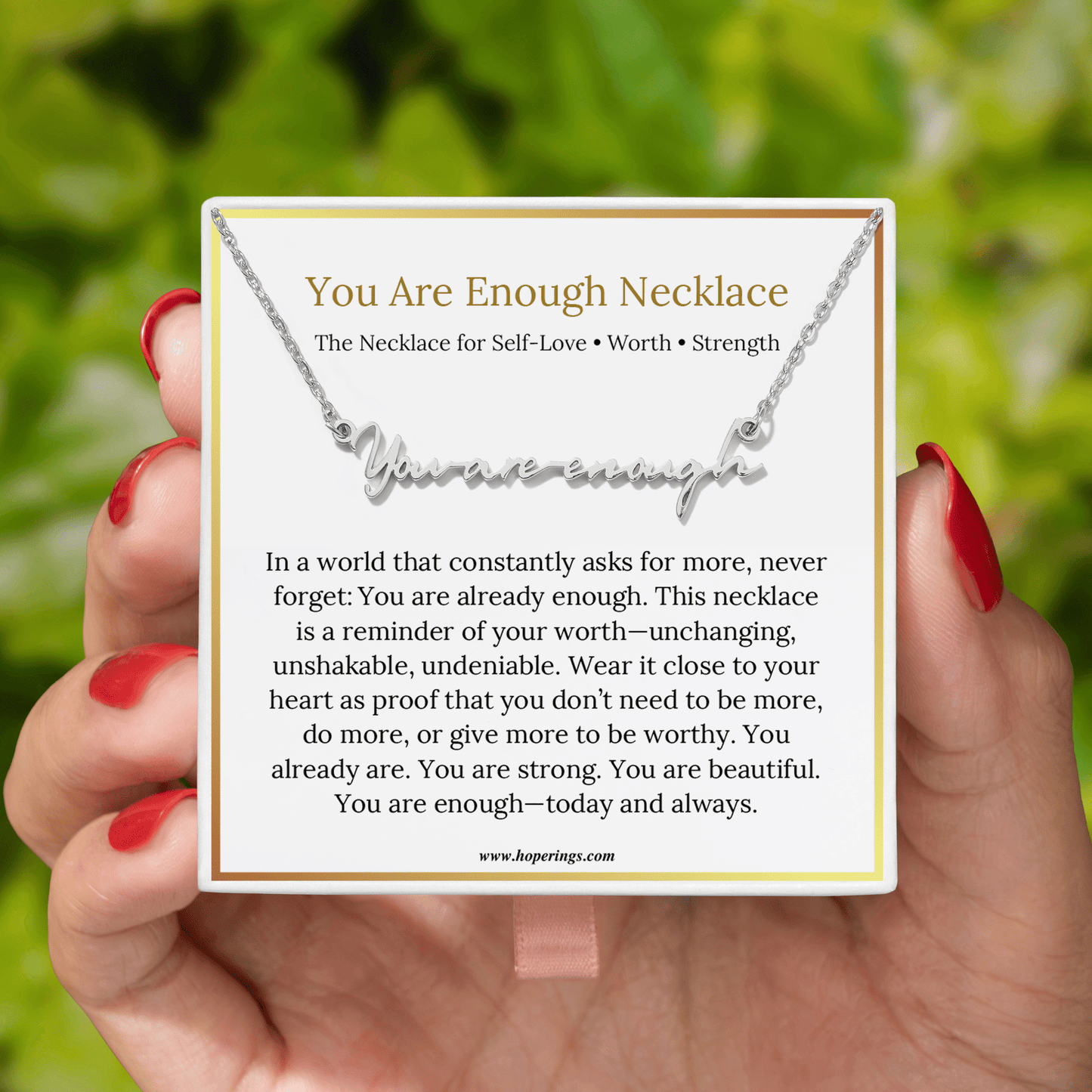 You Are Enough Necklace
