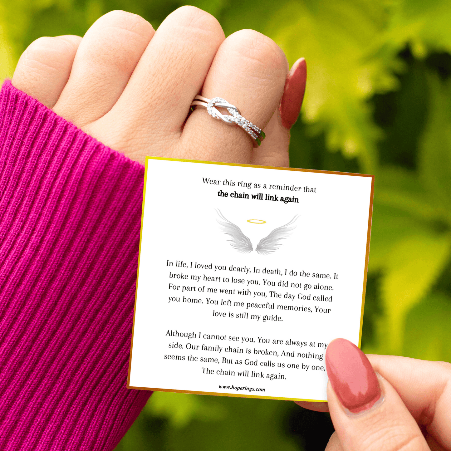 We Will Link Again Knot Ring