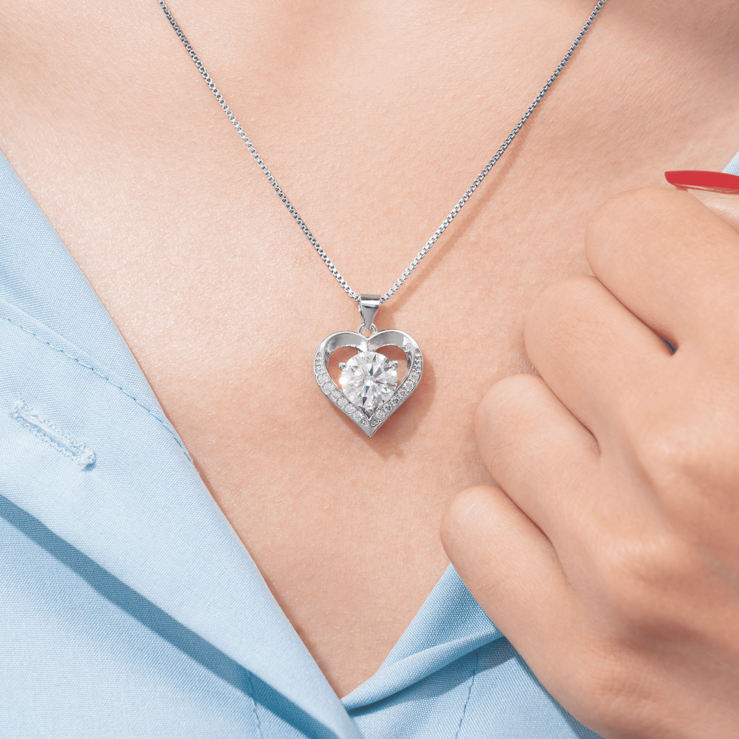 To My Wife - Moissanite Necklace