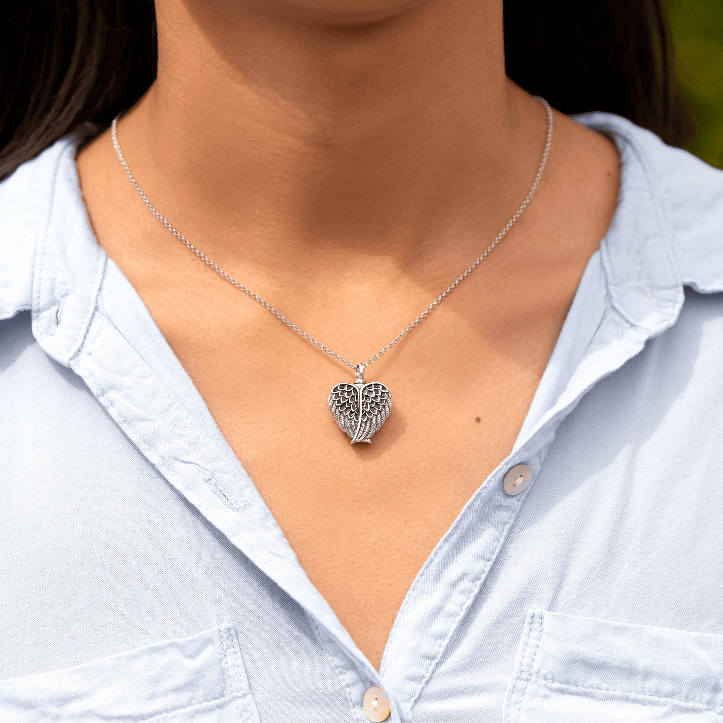 Guardian Angel Urn Necklace