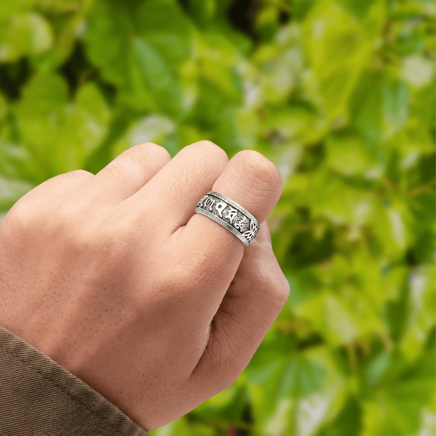 Buddhist Lucky Mantra Ring