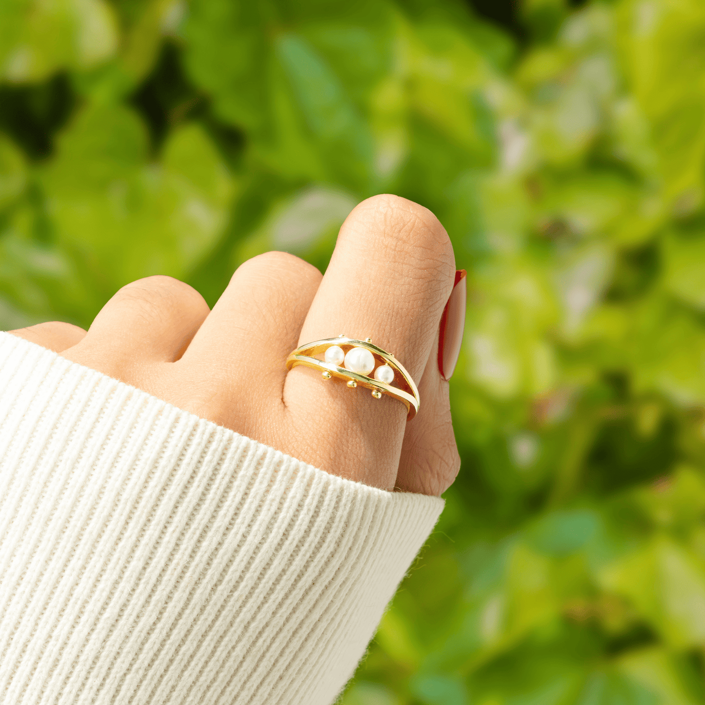 Pearl Fidget Ring