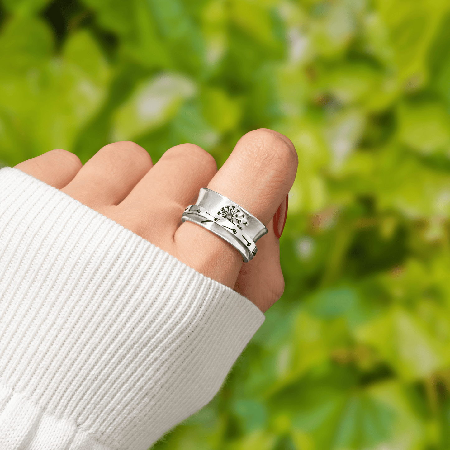 Dandelion Fidget Ring