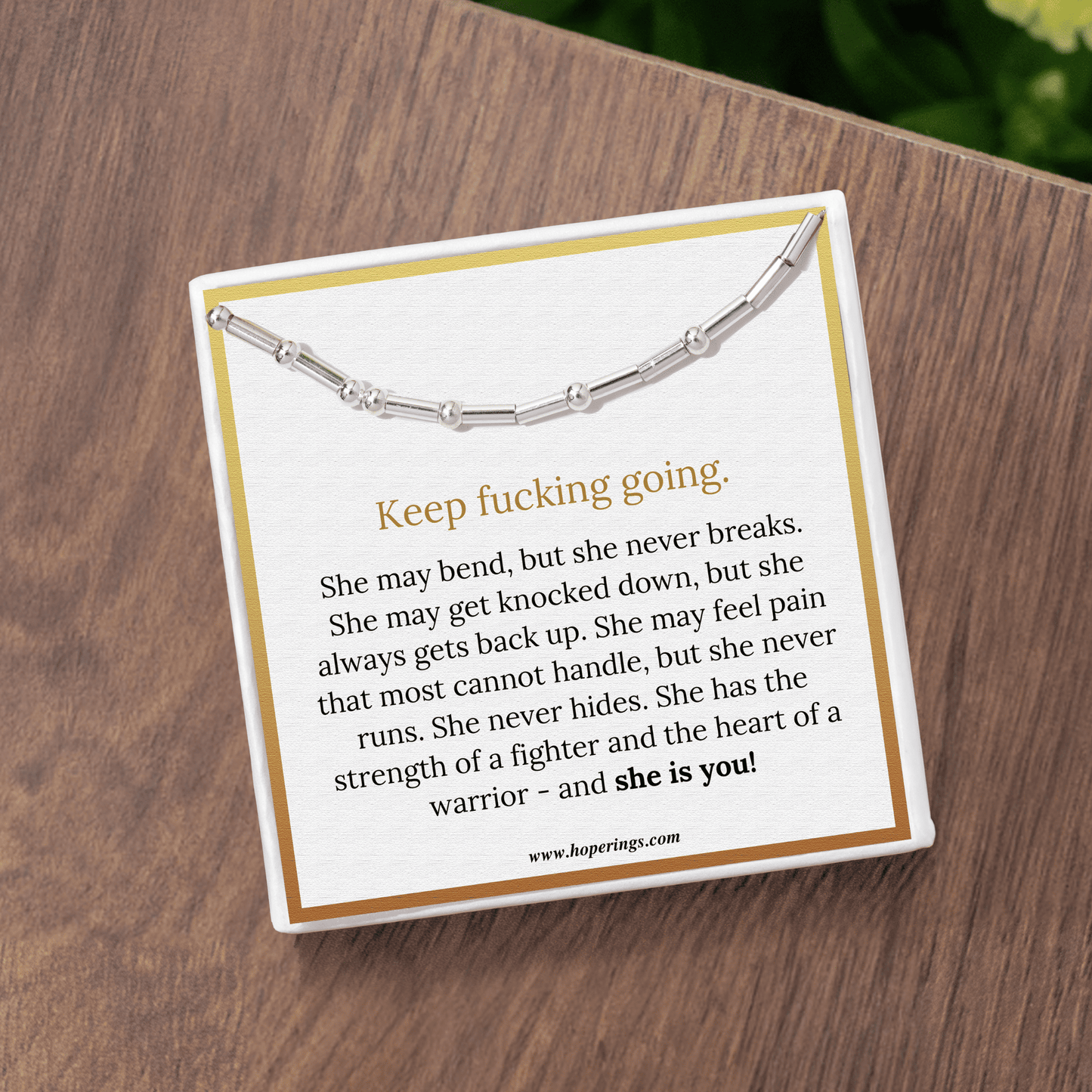 Keep F♡cking Going Morse Code Necklace