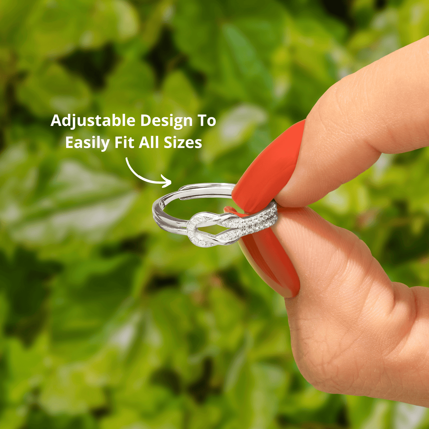 To My Granddaughter - Love Knot Ring