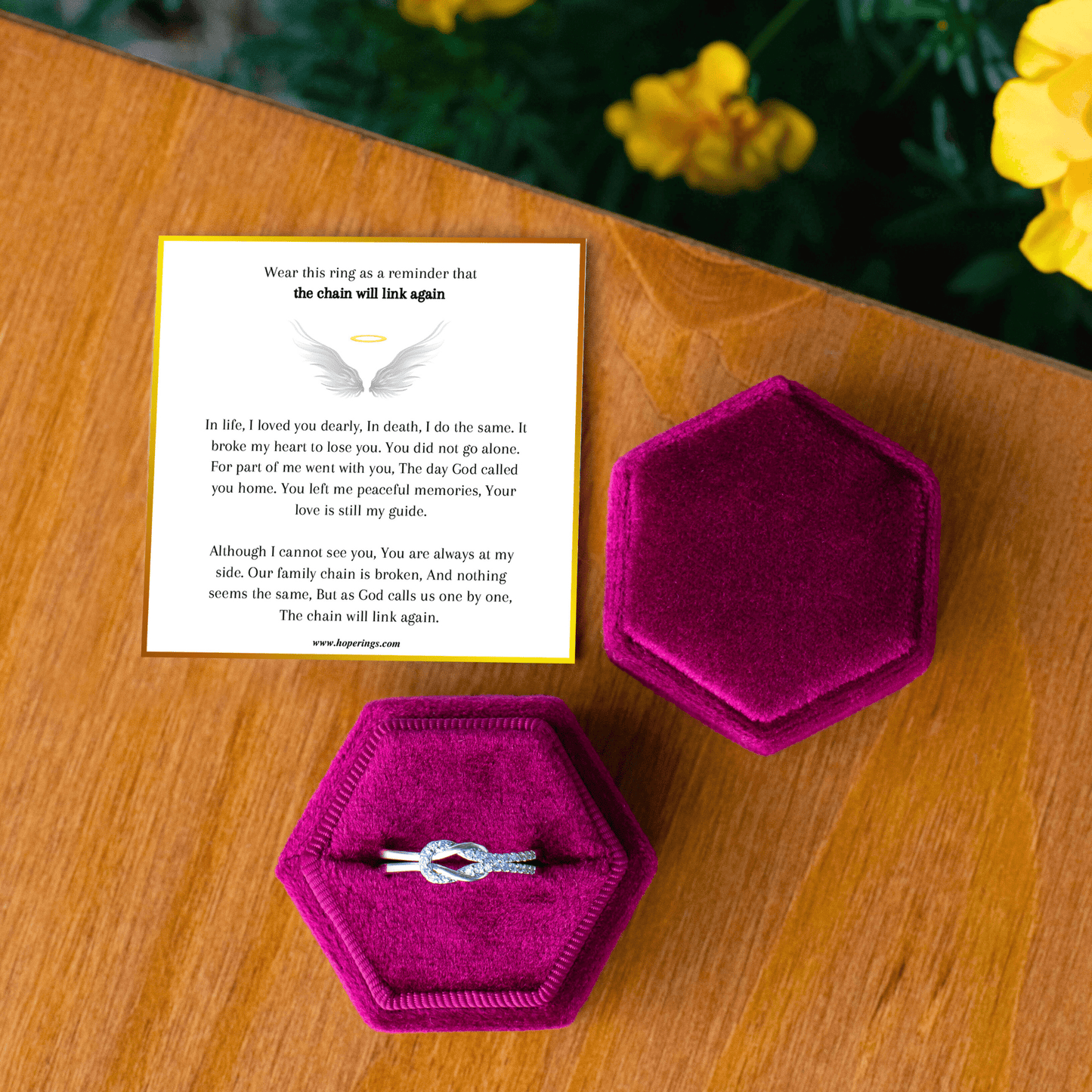 We Will Link Again Knot Ring