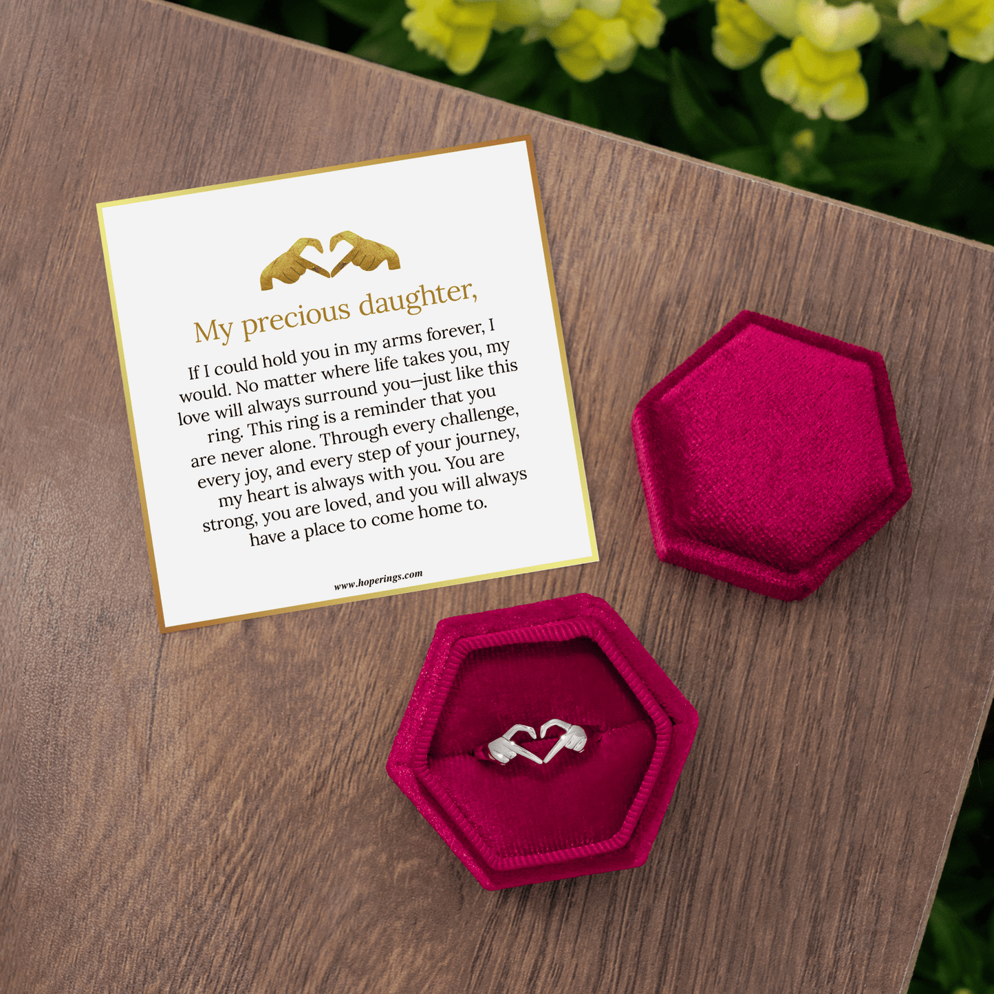 To My Daughter - I Love You Ring