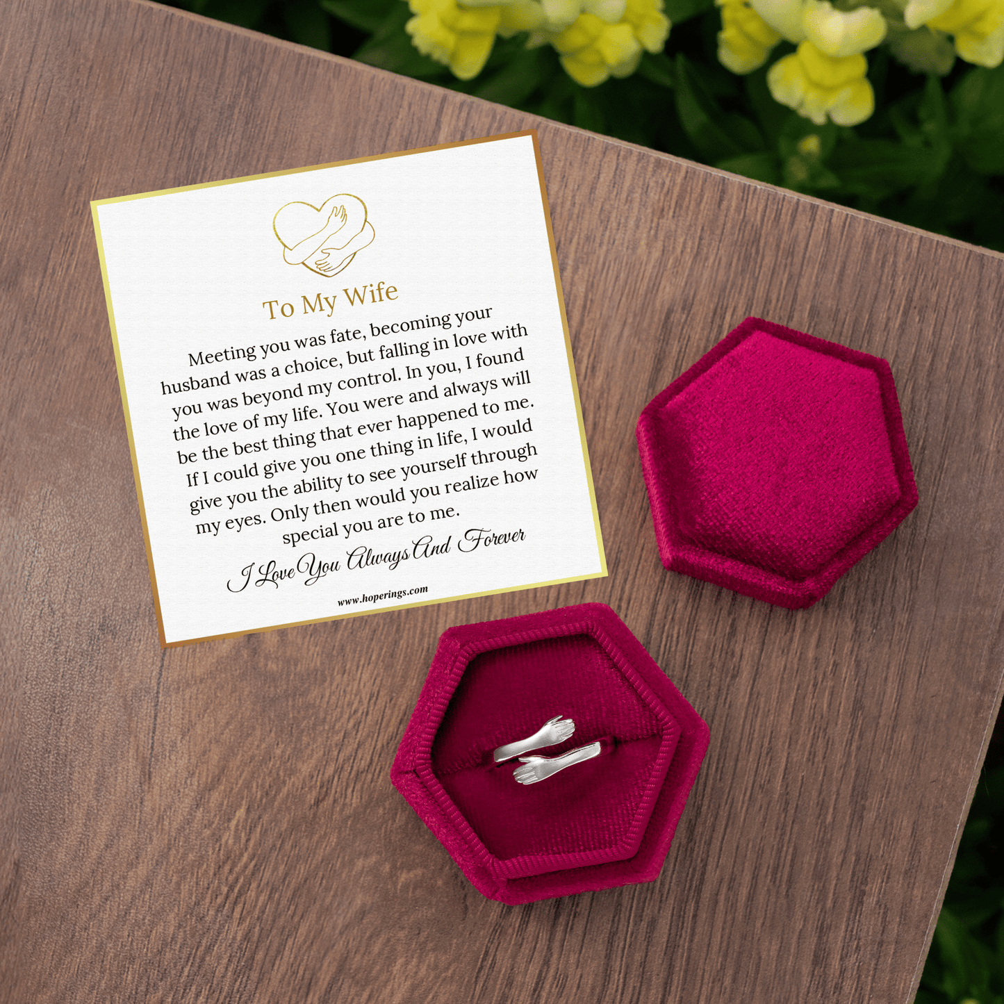 To My Wife - Hug Ring