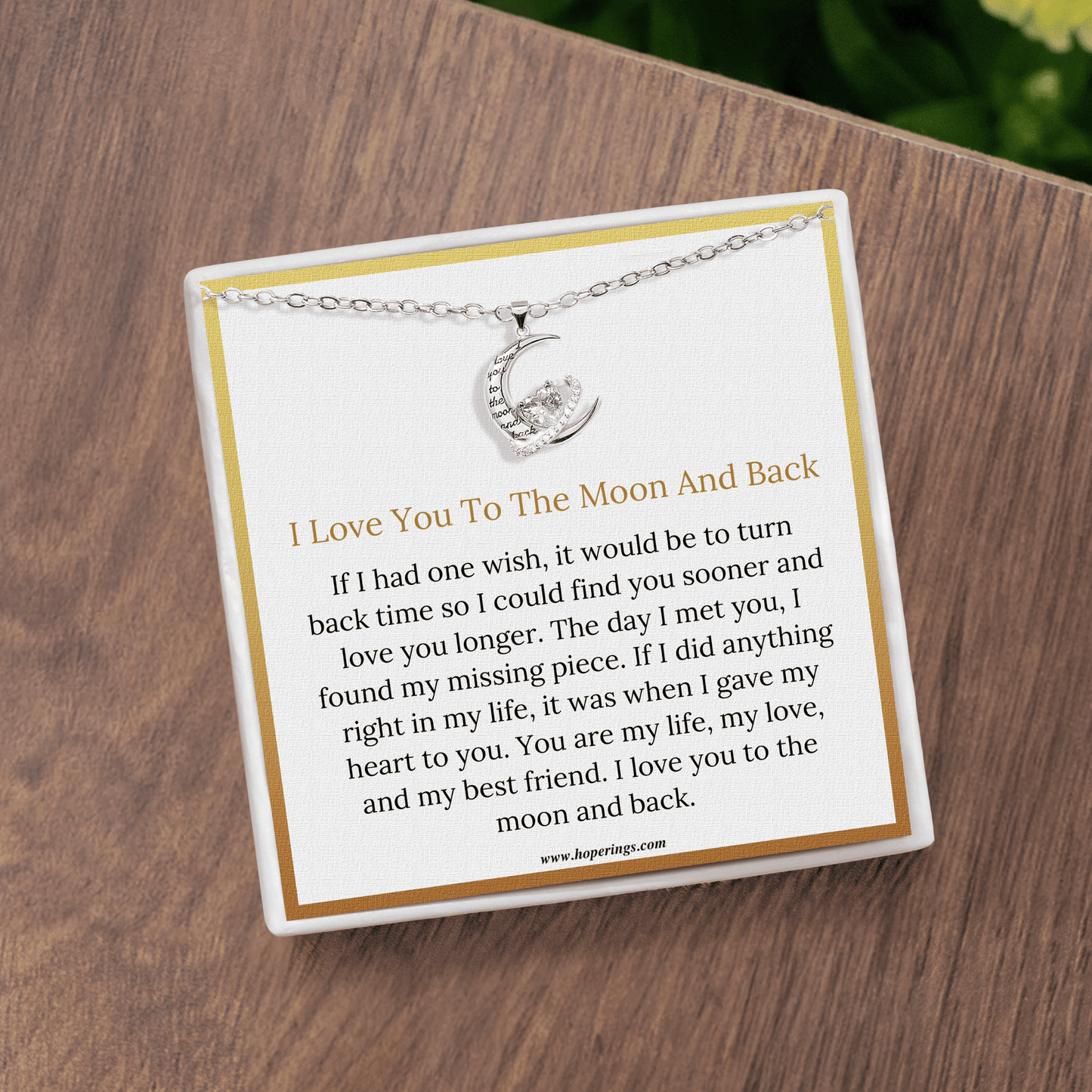Moon & Back Necklace