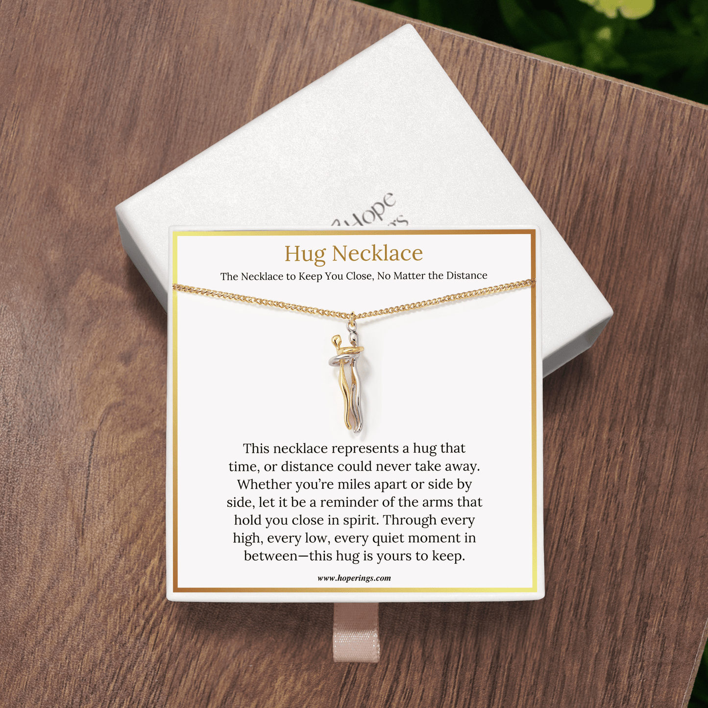 To My Granddaughter - Hug Necklace