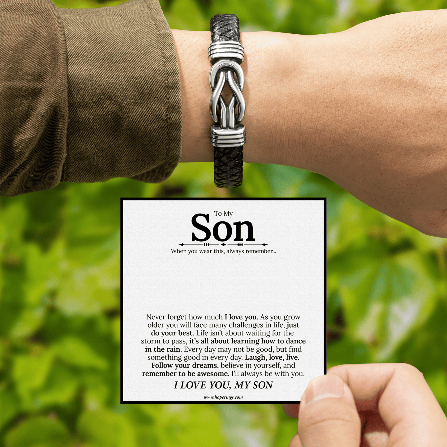 To My Son - Forever Linked Bracelet