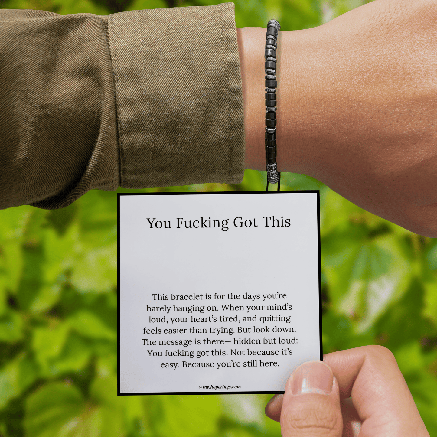 You F♡cking Got This - Morse Code Bracelet