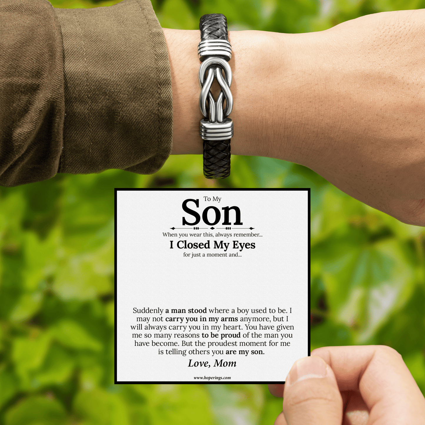 To My Son - Forever Linked Bracelet