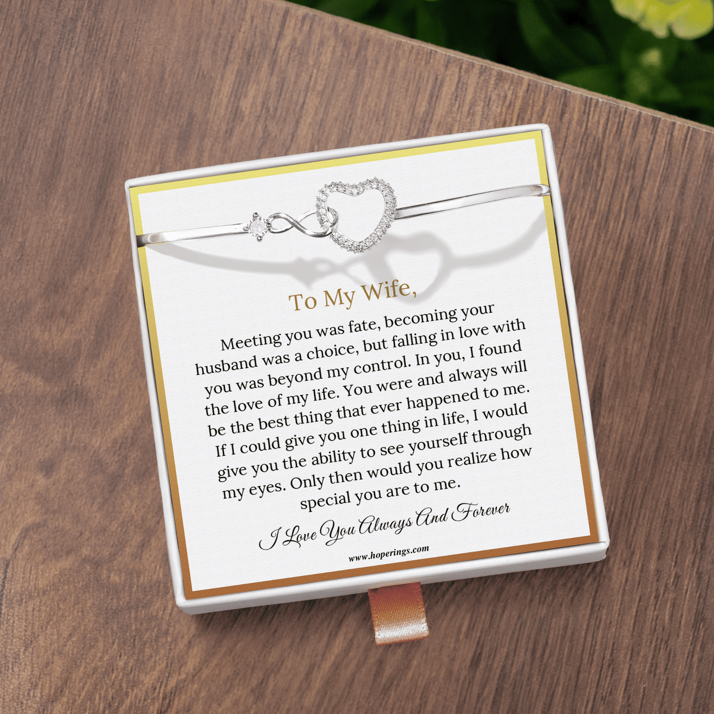 To My Wife - Forever Love Bracelet