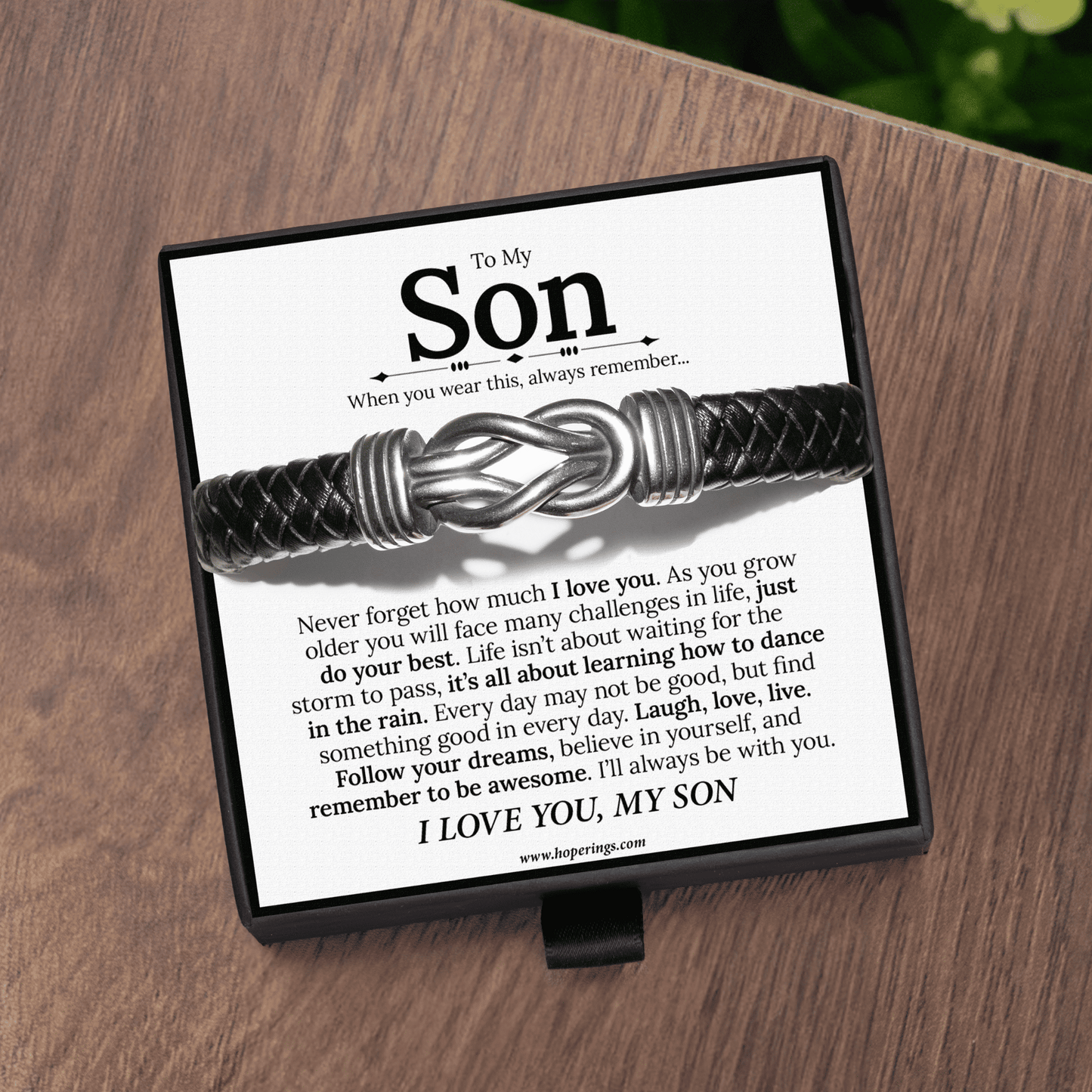 To My Son - Forever Linked Bracelet
