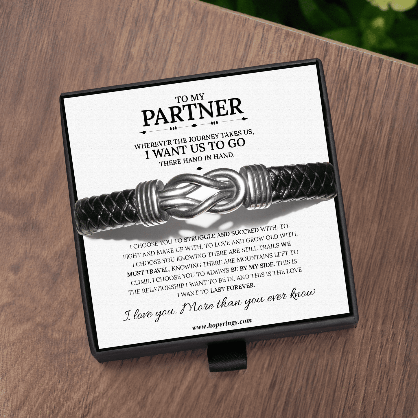 To My Partner - Forever Linked Bracelet