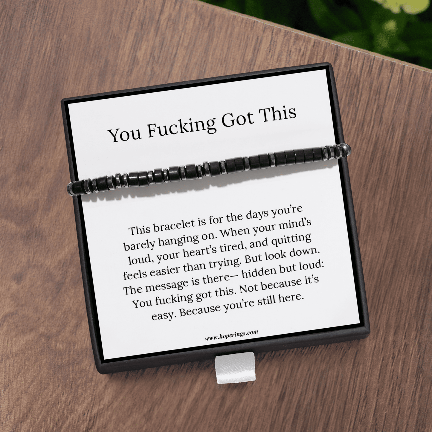 You F♡cking Got This - Morse Code Bracelet