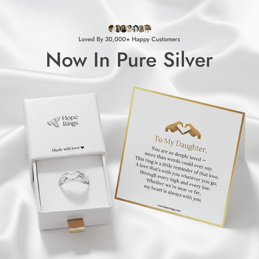 To My Daughter - I Love You Ring (Pure Silver)