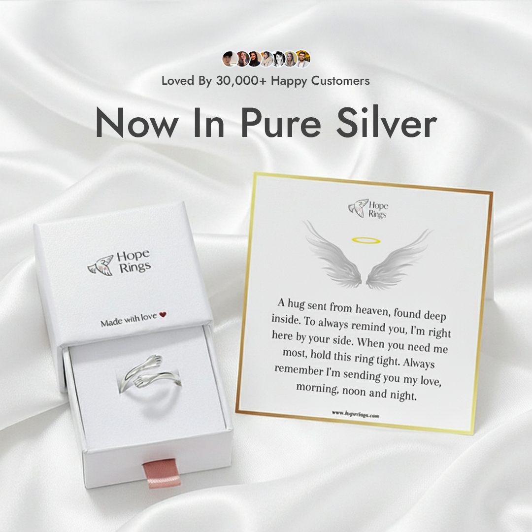 Hug From Heaven Ring - Pure Silver (4 Pack)