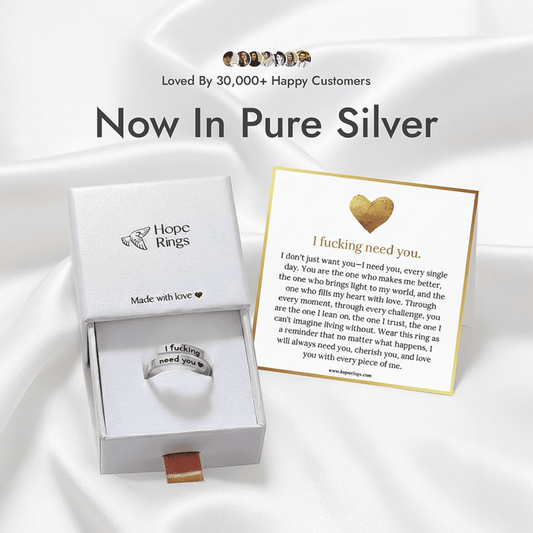 I F♡cking Need You Ring - Pure Silver