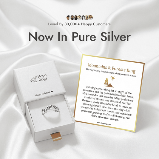 Mountains & Forests Ring - Pure Silver