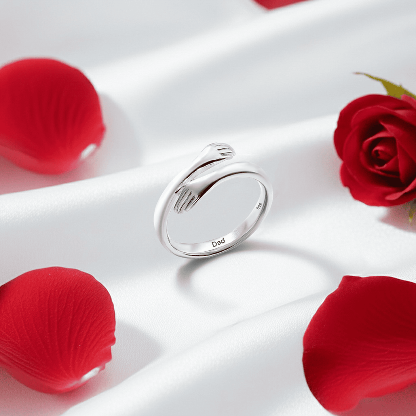 Hug From Heaven Ring - Pure Silver