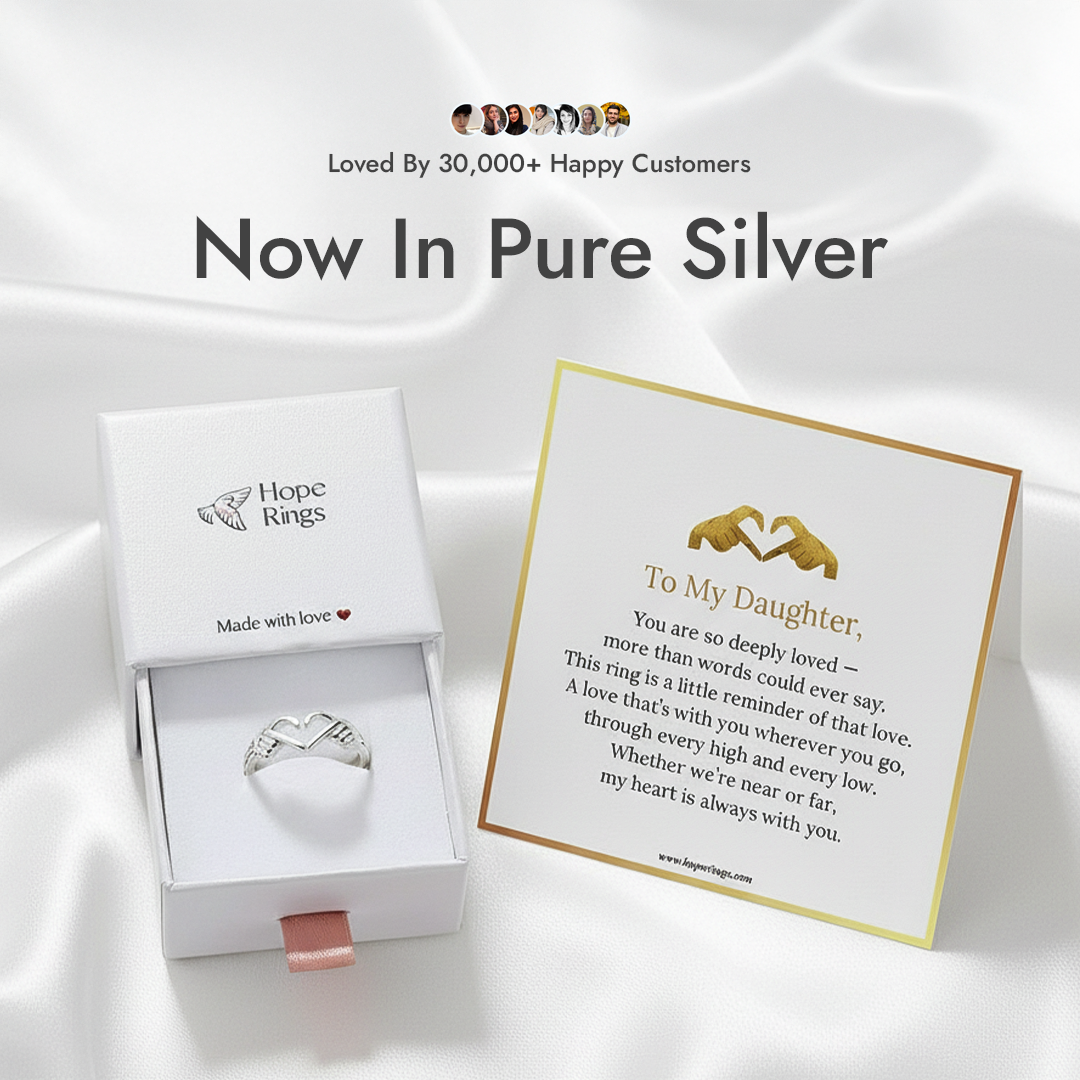 To My Daughter - I Love You Ring (Pure Silver)