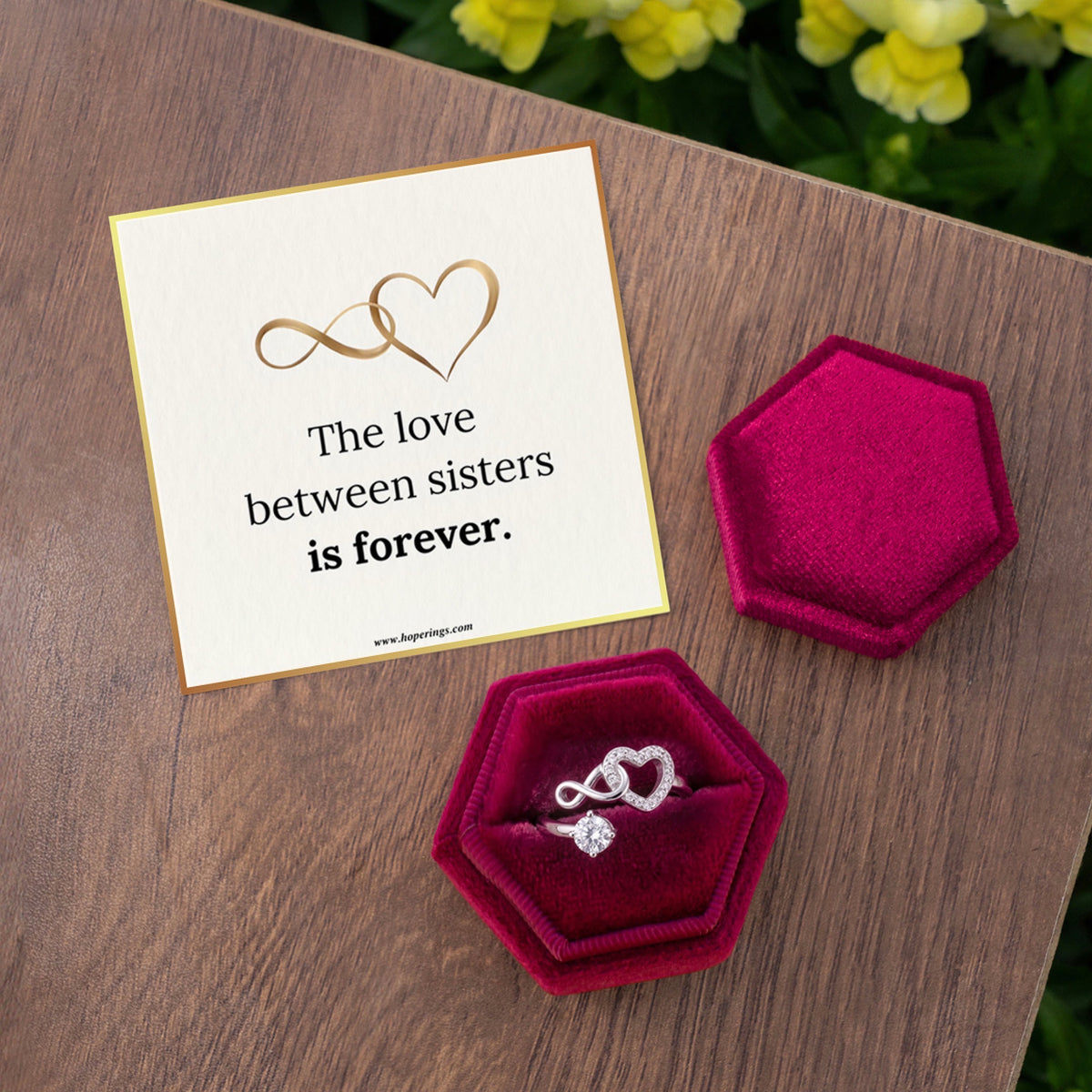 To My Sister Forever Love Ring