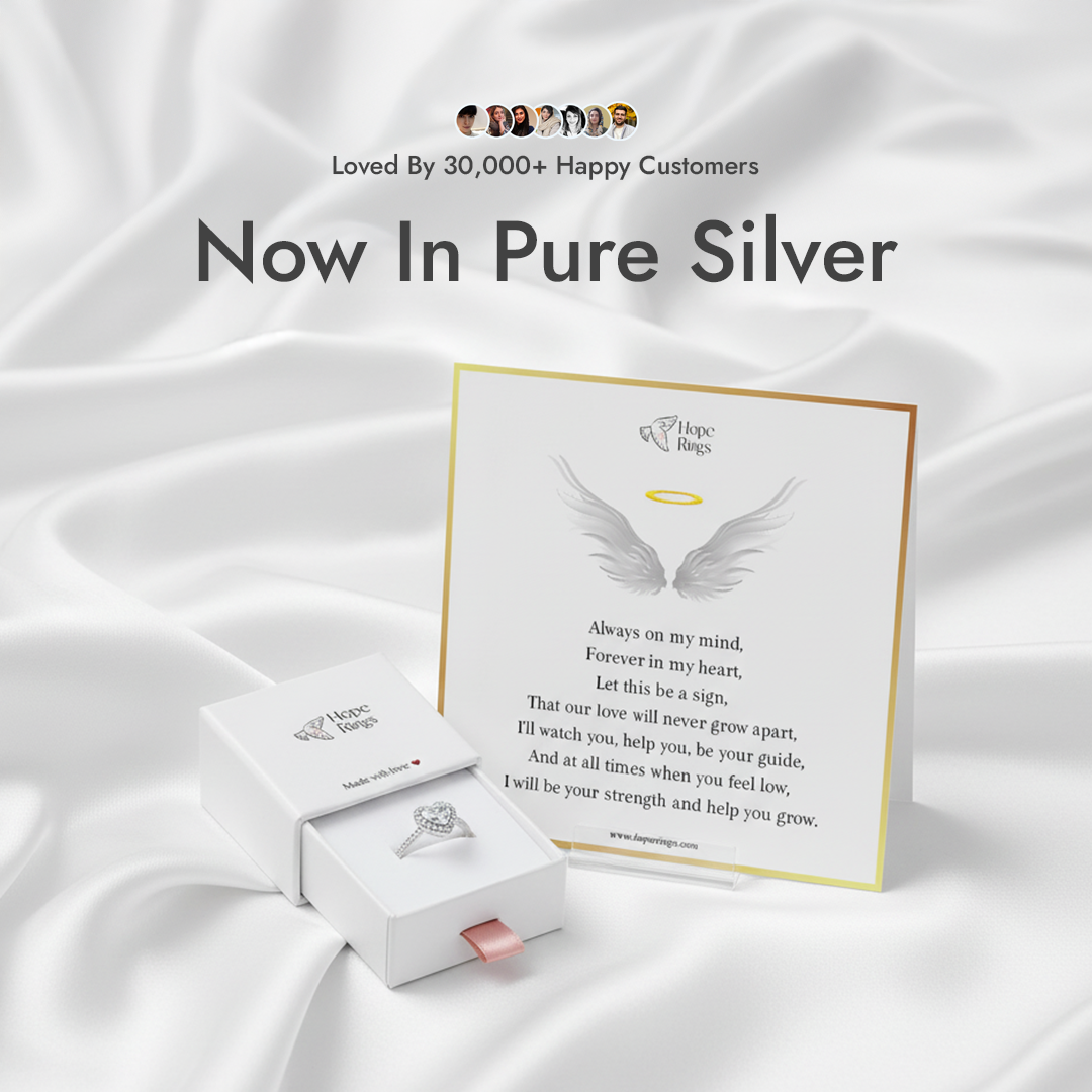 Forever In My Heart Urn Ring - Pure Silver