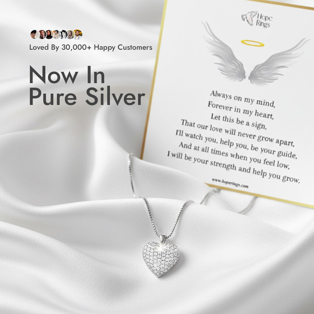 Forever In My Heart Urn Necklace - Pure Silver