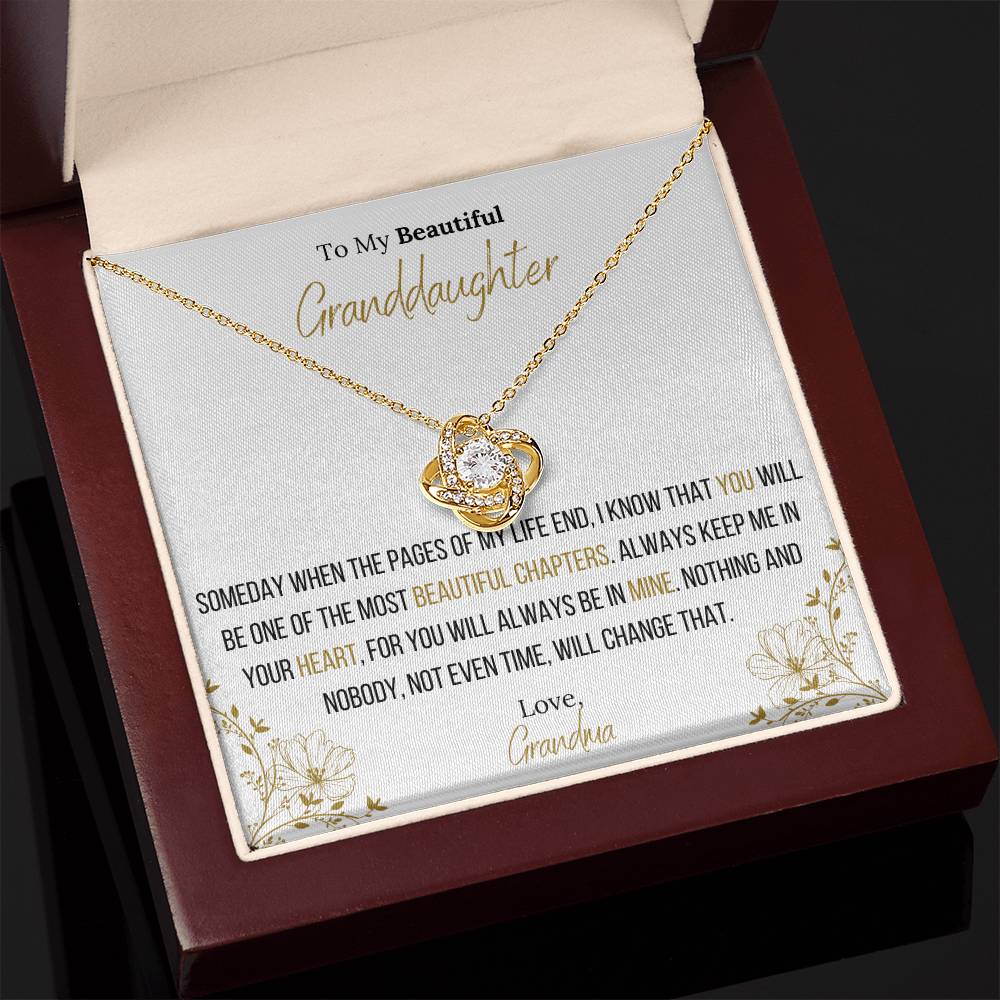 The Infinity Love Knot Necklace™ To My Granddaughter