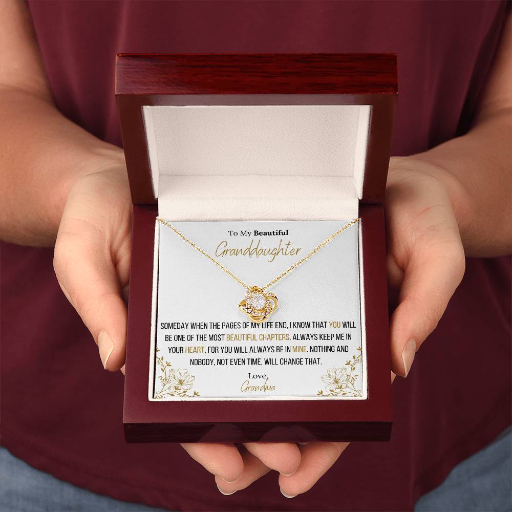 The Infinity Love Knot Necklace™ To My Granddaughter