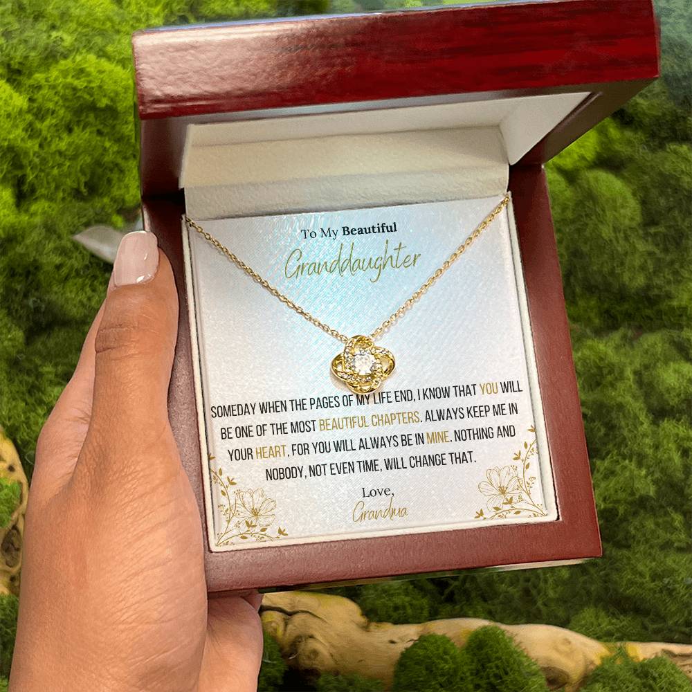 The Infinity Love Knot Necklace™ To My Granddaughter
