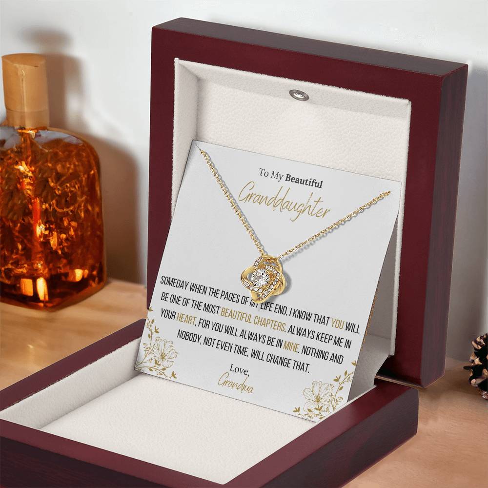 The Infinity Love Knot Necklace™ To My Granddaughter
