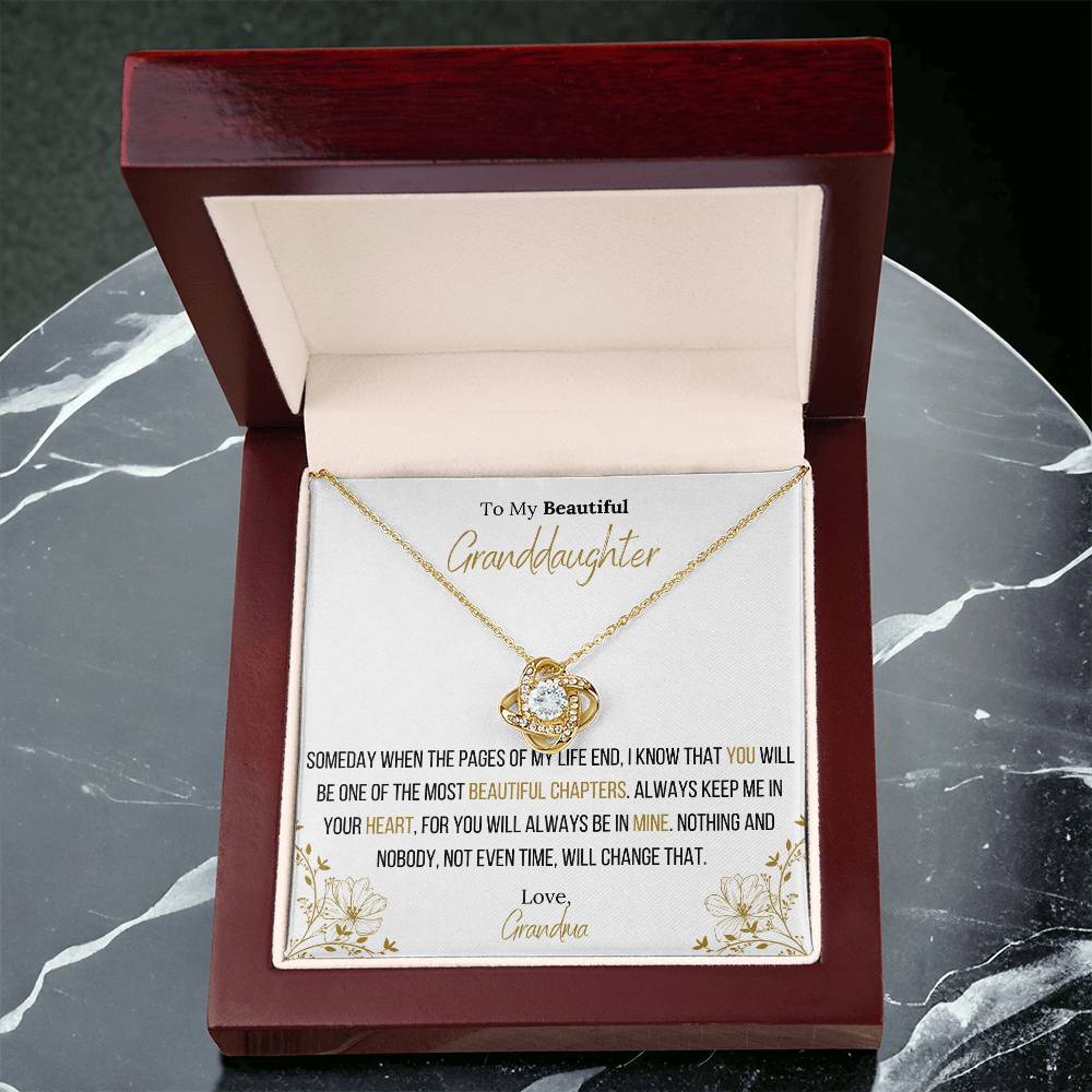 The Infinity Love Knot Necklace™ To My Granddaughter