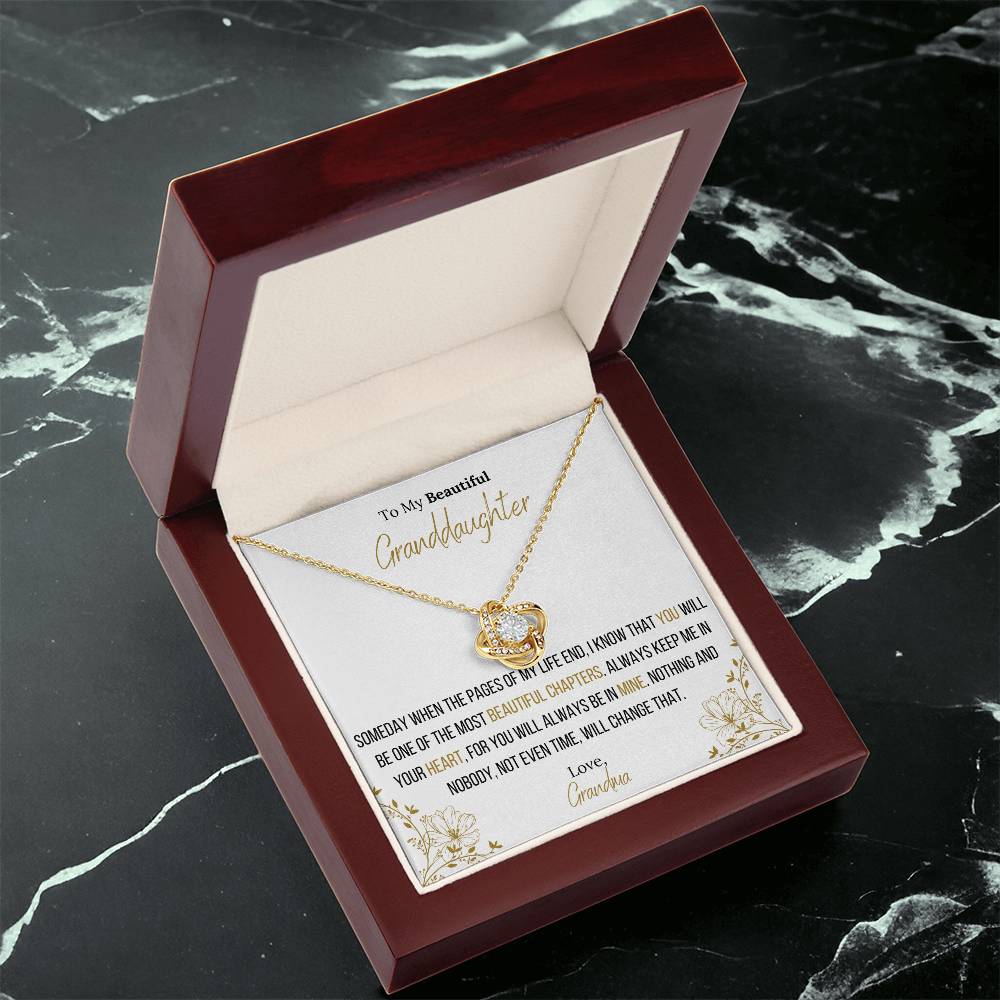 The Infinity Love Knot Necklace™ To My Granddaughter