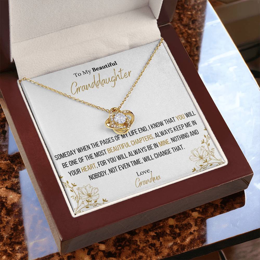 The Infinity Love Knot Necklace™ To My Granddaughter