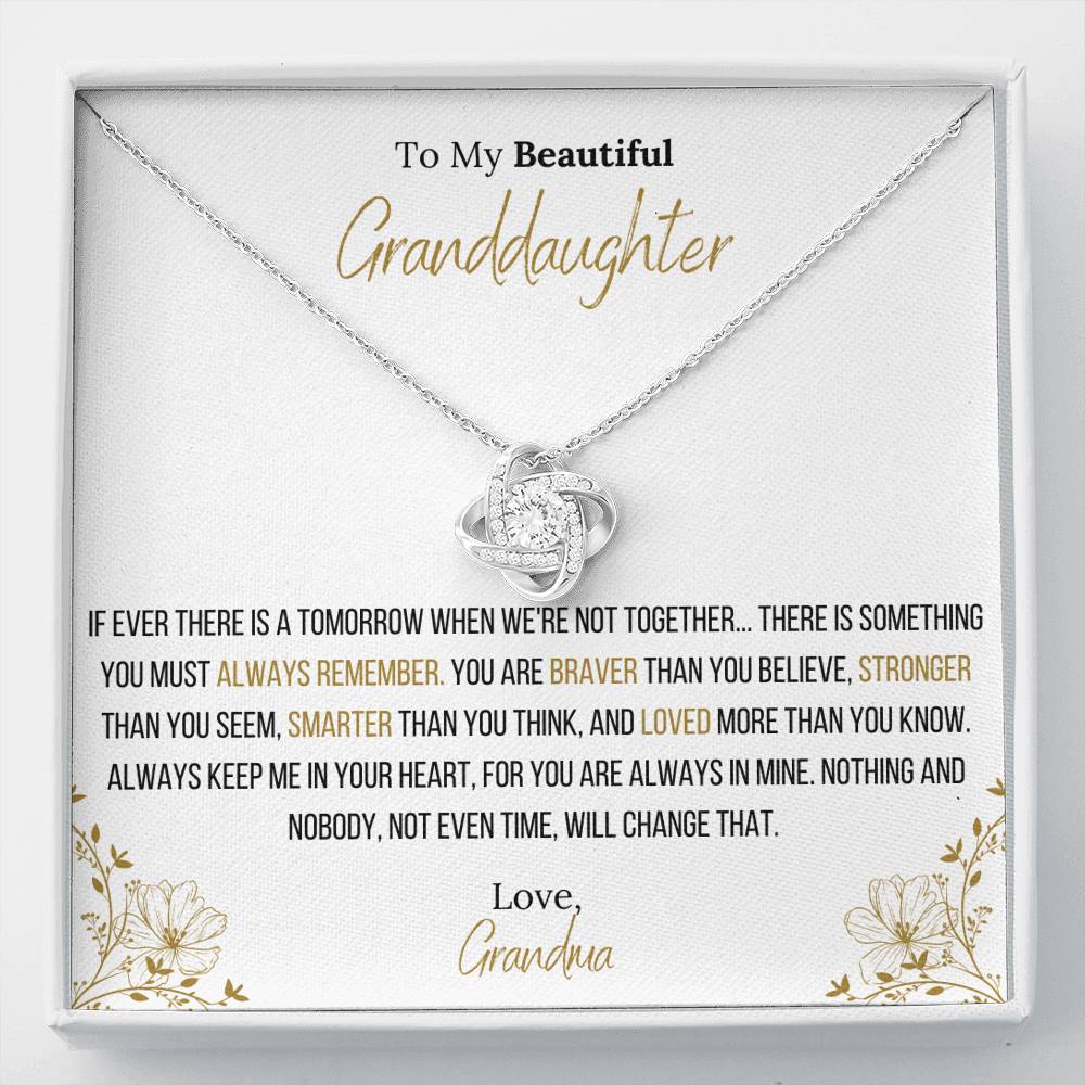 The Infinity Love Knot Necklace™ To My Granddaughter