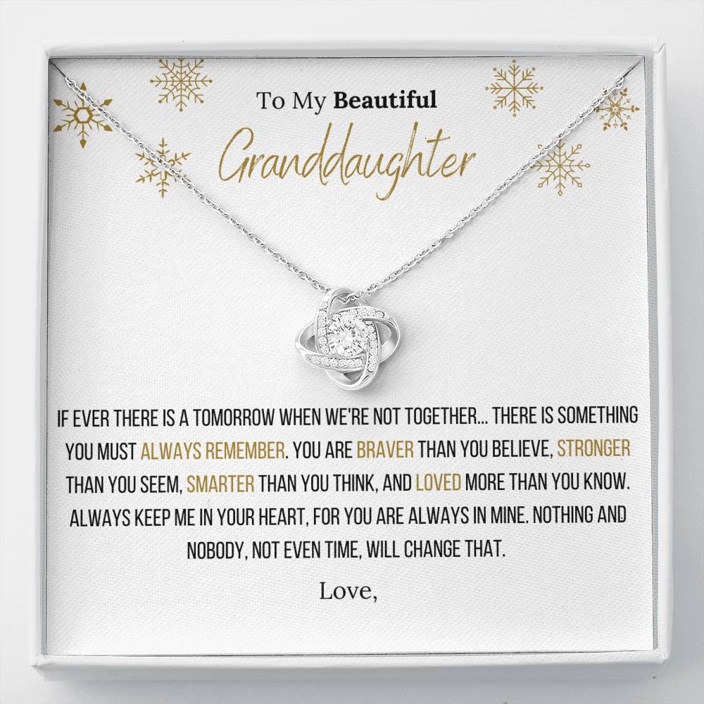 The Infinity Love Knot Necklace™ To My Granddaughter