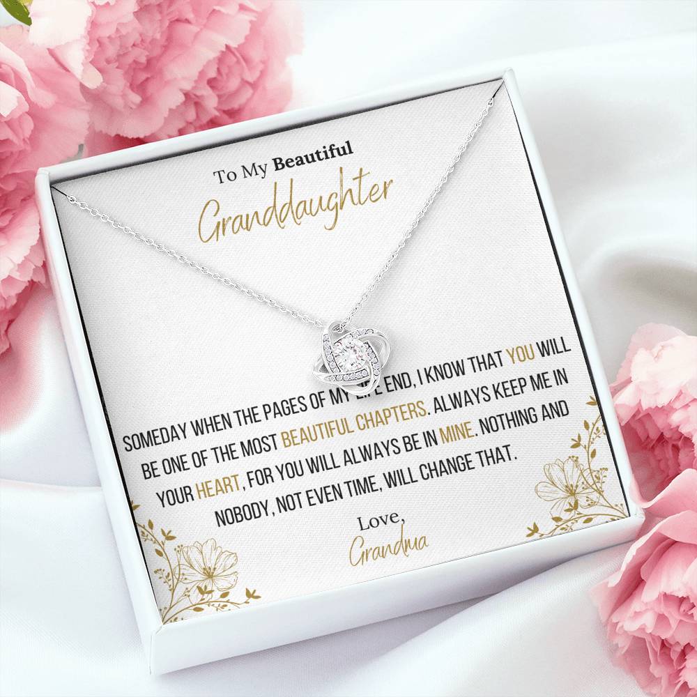 The Infinity Love Knot Necklace™ To My Granddaughter