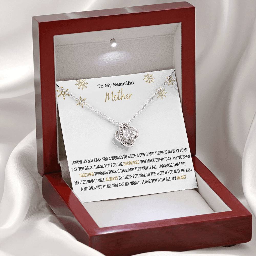The Infinity Love Knot Necklace™ To My Mother