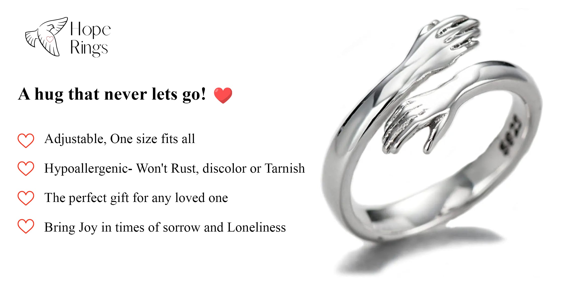 Hug Rings for Commemorating Loved Ones – Project Hope Rings