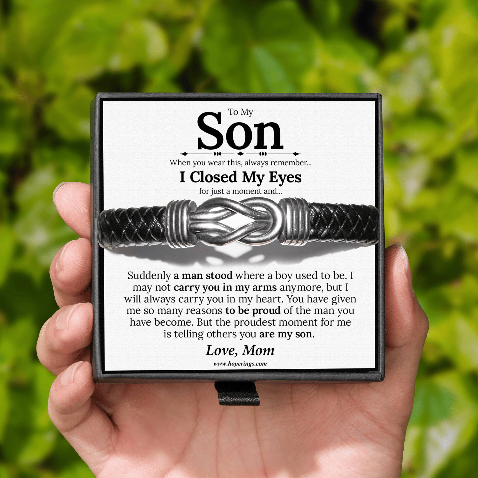 To My Son - Forever Linked Bracelet – Hope Rings