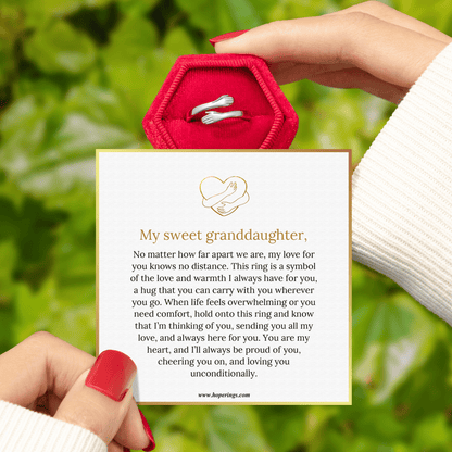 To My Granddaughter - Hug Ring