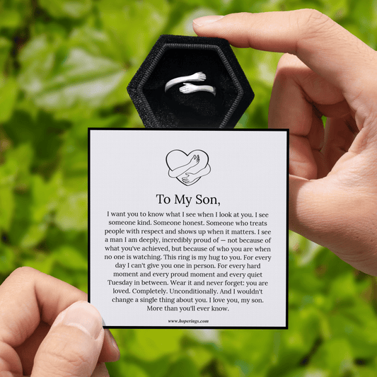To My Son - Hug Ring