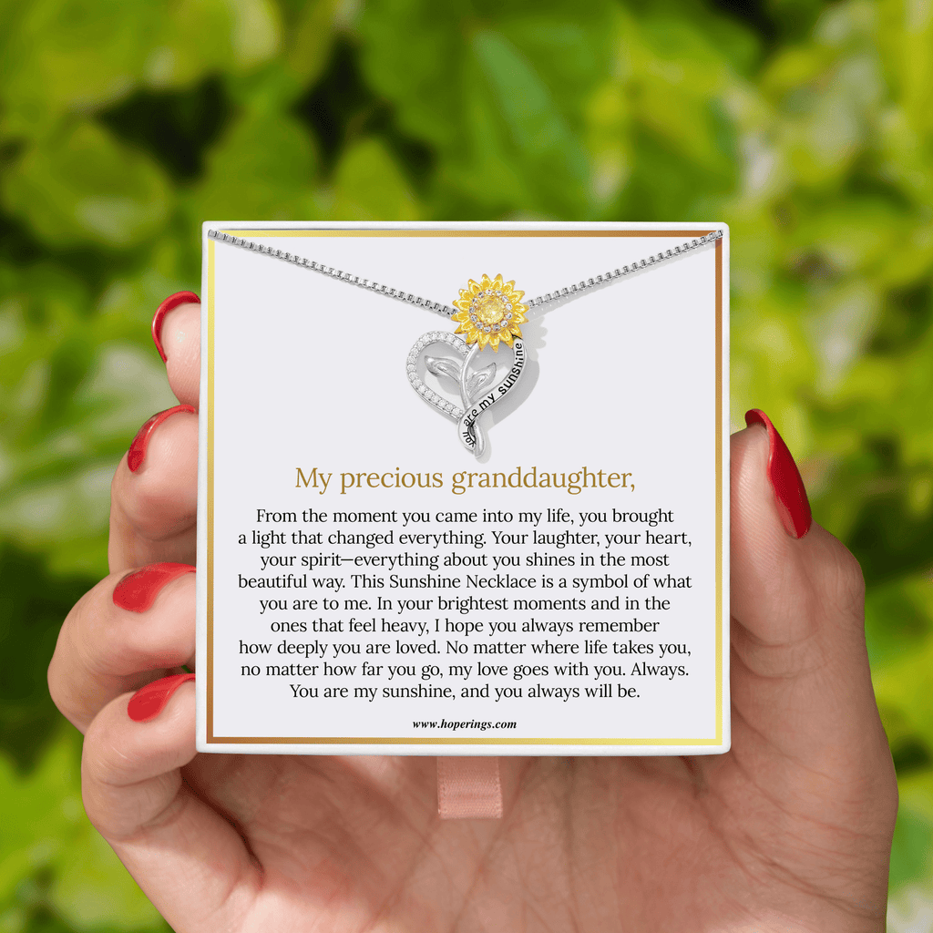 To My Granddaughter - Sunshine Necklace