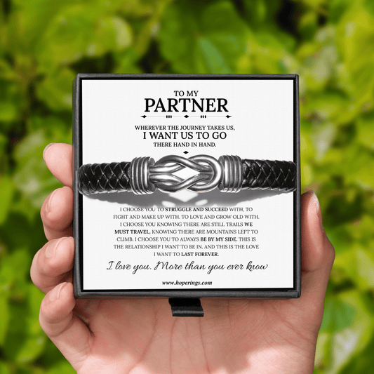 To My Partner - Forever Linked Bracelet