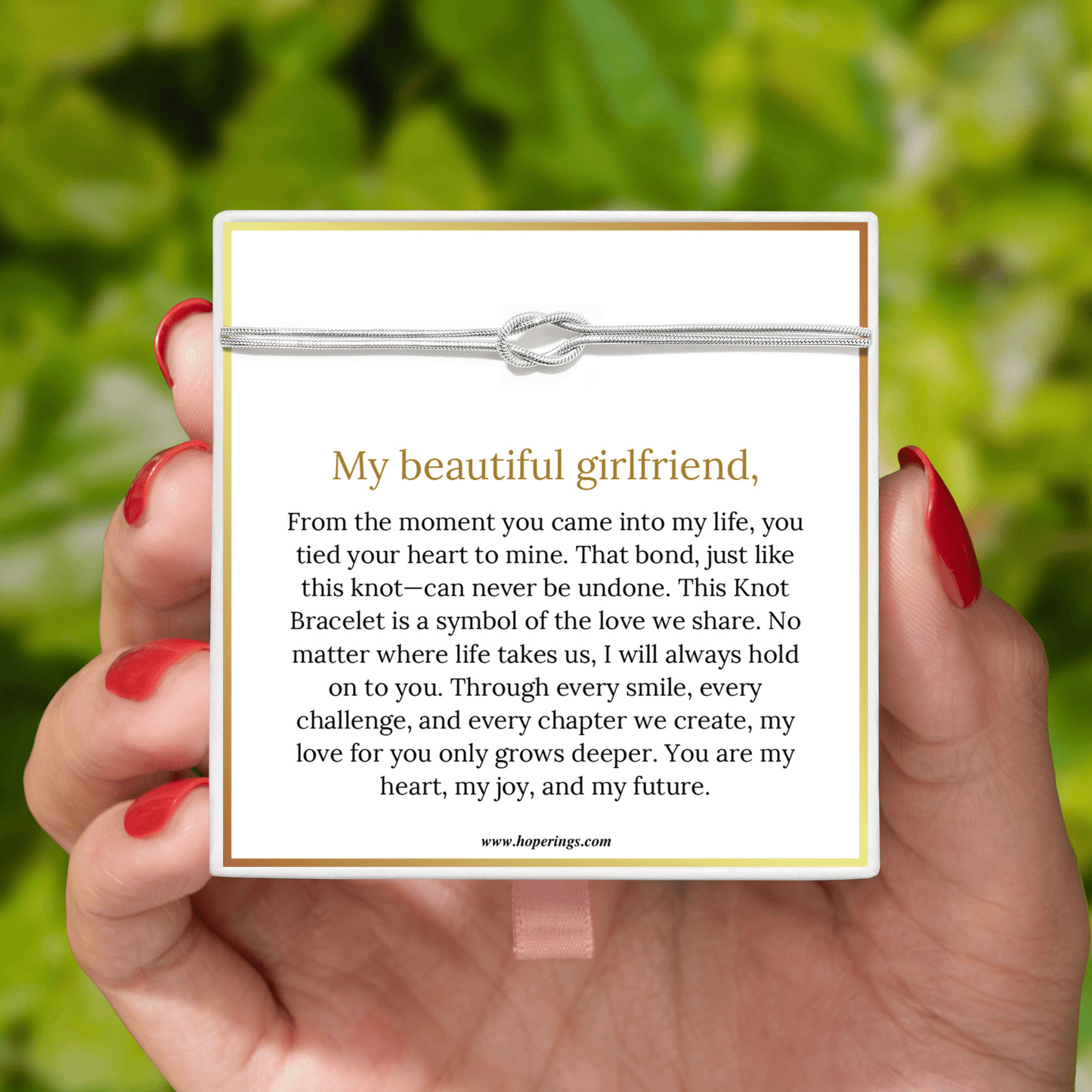 To My Girlfriend - Knot Bracelet