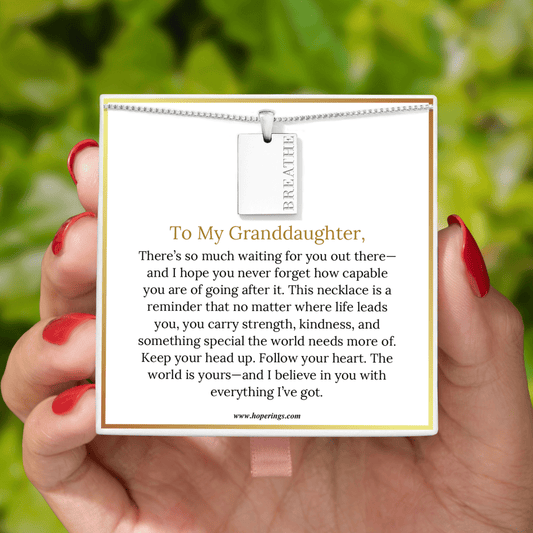 To My Granddaughter - The World Is Yours Necklace